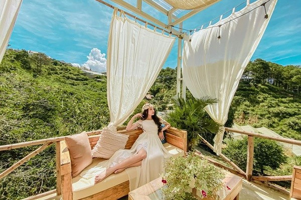 Không gian Maroc độc đáo giữa núi rừng thơ mộng (Ảnh: Văn Tuyết Vy)