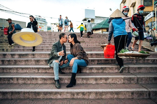 Con dốc huyền thoại tại chợ Đà Lạt